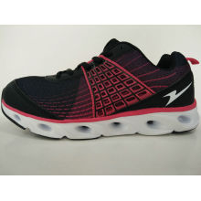 Black Red Comfort Chaussures de course Women Sneakers